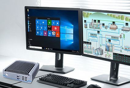 Kako industrijski računalnik dokonča večzaslonski zaslon?